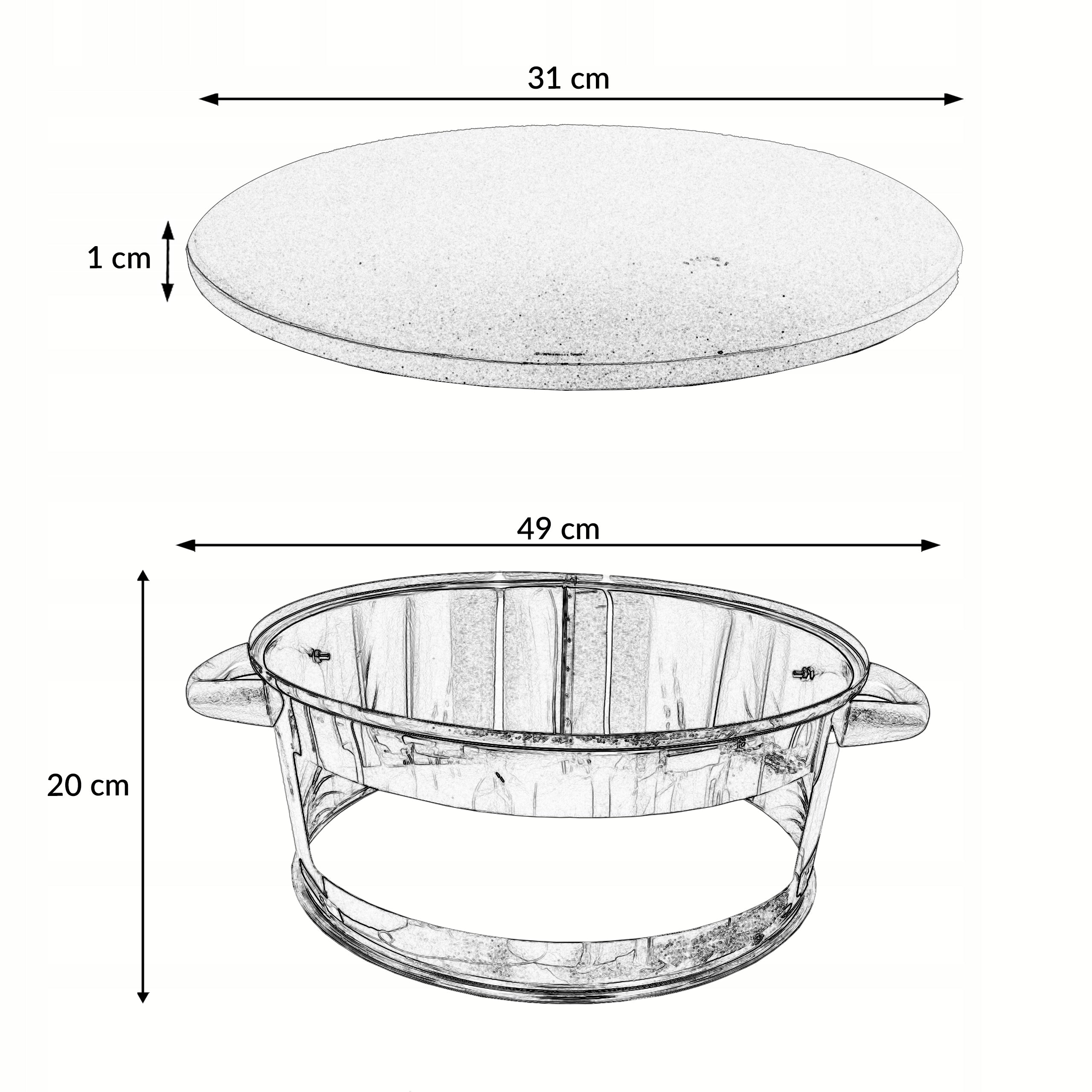 GARDEN GRILL CHARCOAL GRATE COVERS STONE FOR PIZZA BBQ1001 +4 MAT TEFLON Grate length 43 cm