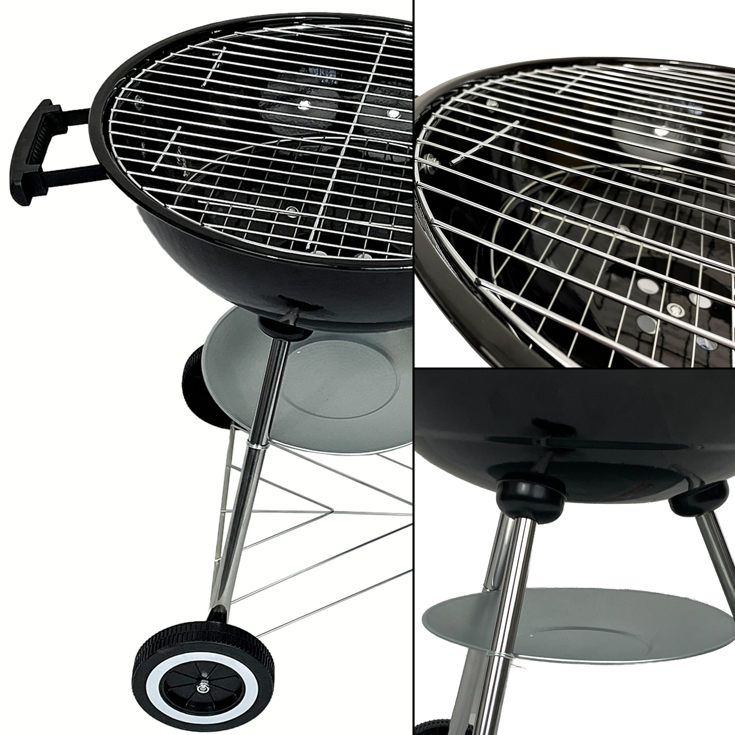 GARDEN GRILL CHARCOAL GRATE COVERS STONE FOR PIZZA BBQ1001 +4 MAT TEFLON Grill height 82 cm