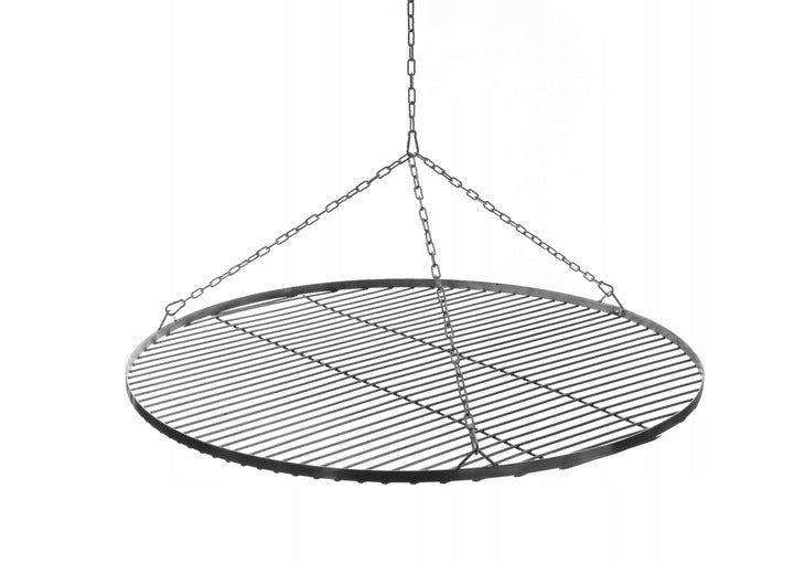 GARDEN GRILL TRIPOD GRATE CHROME +FIREPLACE 60cm Grill width 60 cm