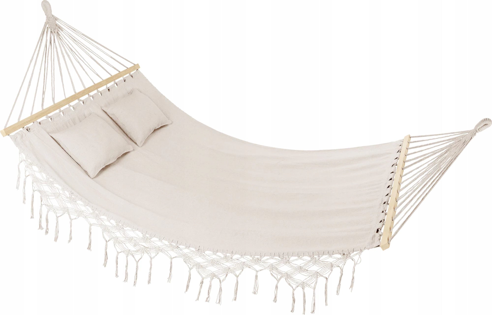 GARDEN HAMMOCK DOUBLE LARGE BOHO WITH PILLOWS AND BAR OUTTEC Packaging status original