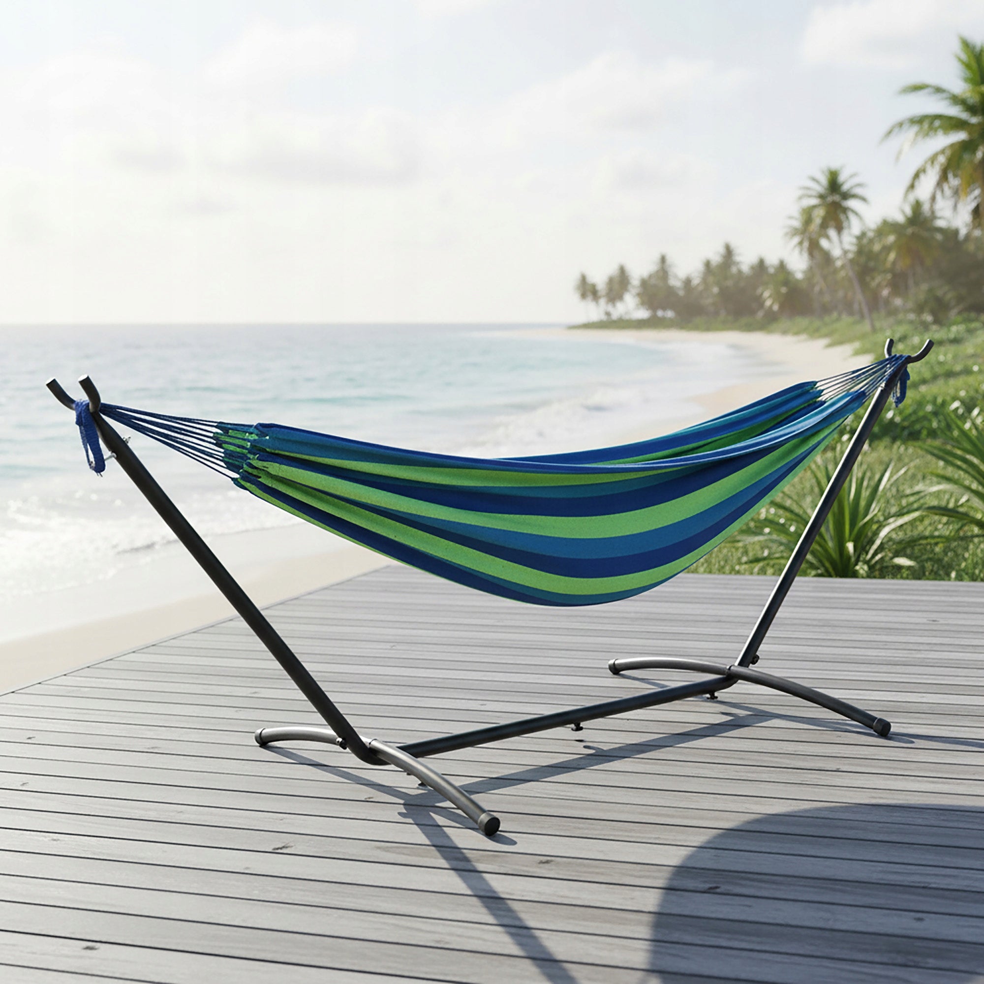 GARDEN HAMMOCK WITH FRAME DOUBLE FRAME FOR HAMMOCK COVER SET XXL Manufacturer Lehmann