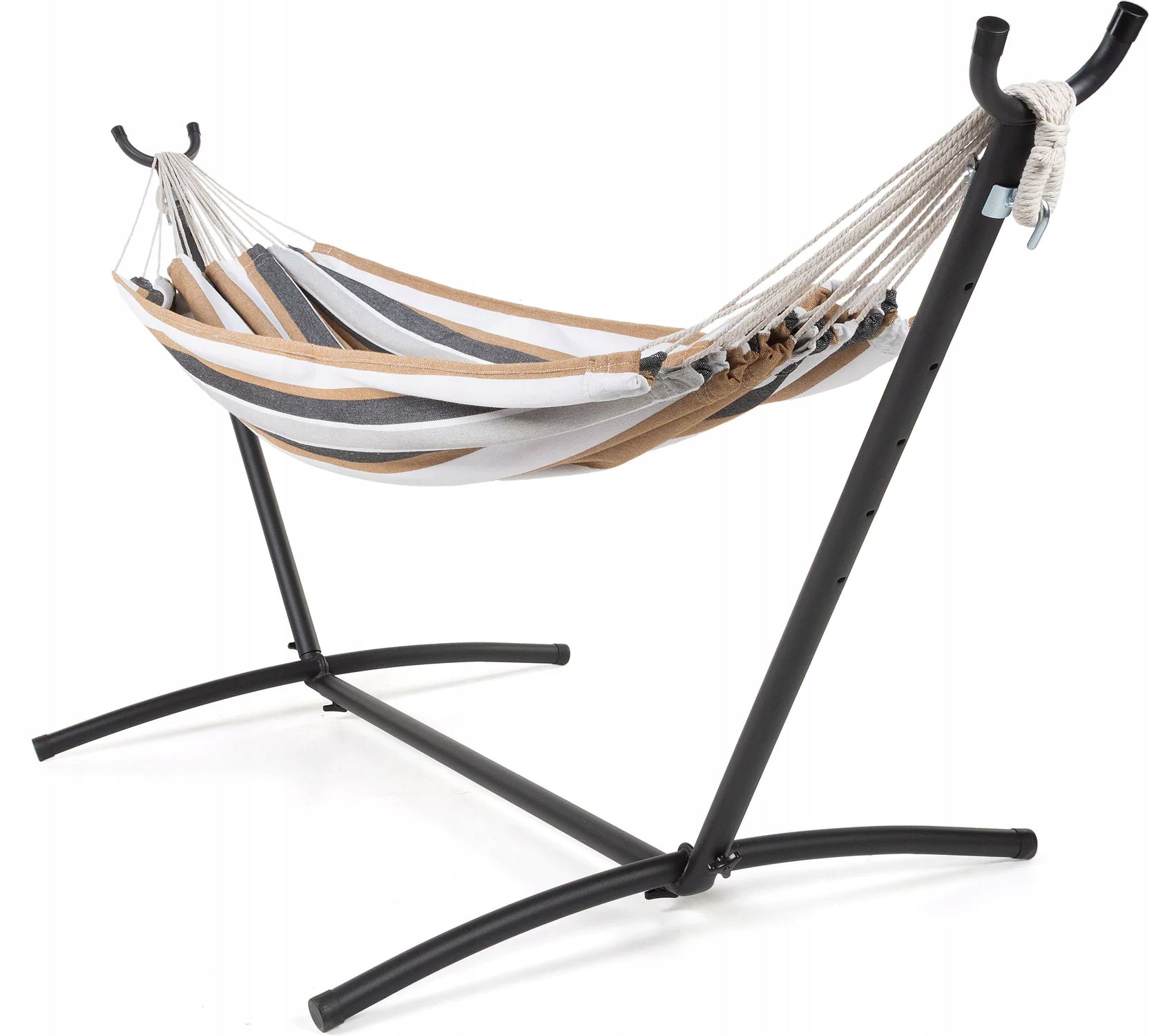 GARDEN HAMMOCK WITH FRAME DOUBLE FRAME FOR HAMMOCK METAL OUTTEC Kind hammock without rod