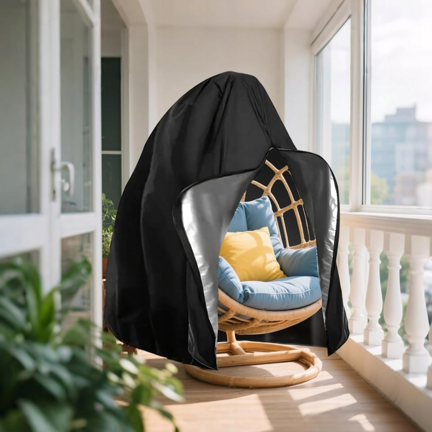 GARDEN HANGING CHAIR COVER DOUBLE WATERPROOF OXFORD COVER Manufacturer no brand