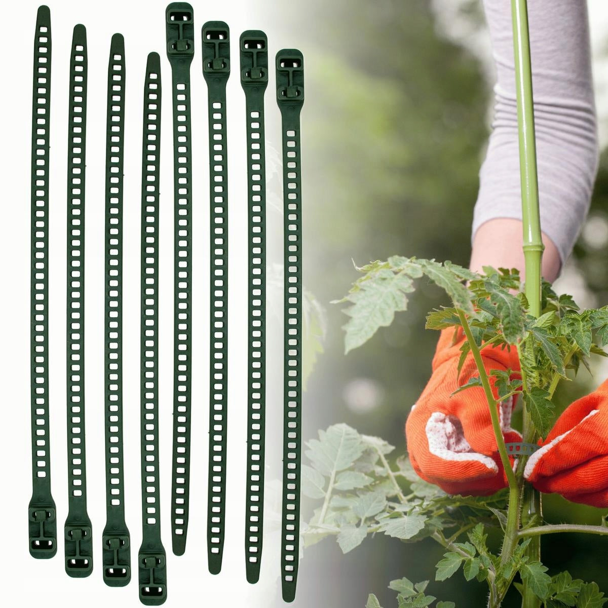 GARDEN HEADBAND FOR FASTENING FLOWER PLANTS CREEPERS Set of 8pcs PROGARDEN