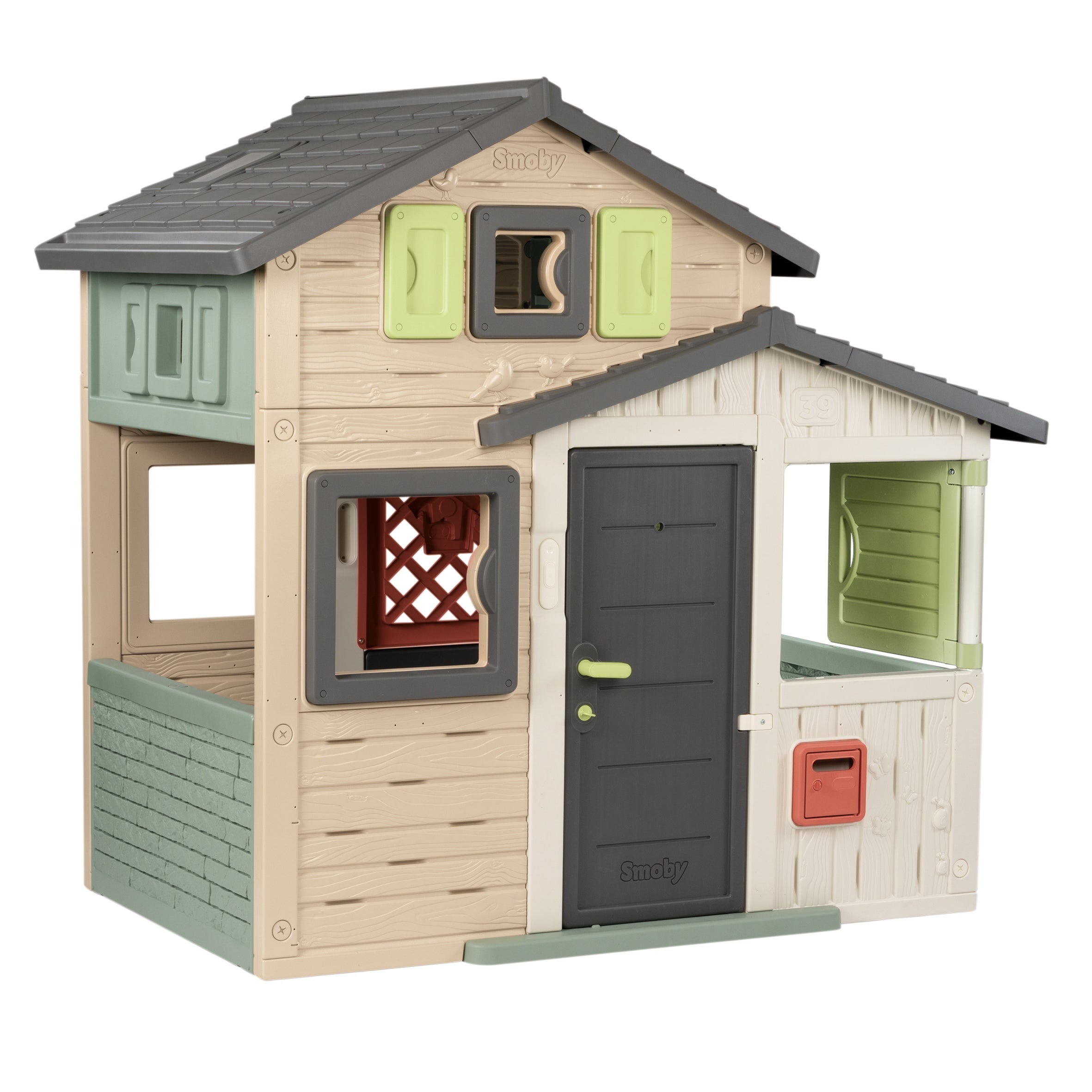 GARDEN HOUSE FOR CHILDREN TO PLAY PLASTIC FOR THE GARDEN SMOBY LIFE EVO