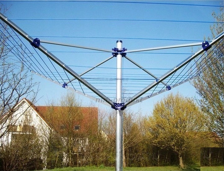 GARDEN LAUNDRY DRYER 50m cords + screw-in anchor (screw) Kind Stationary