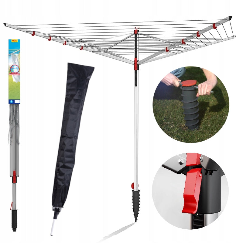 GARDEN LAUNDRY DRYER LARGE 50 METERS LINES VILEDA SUN LIFT 50 Packaging status original
