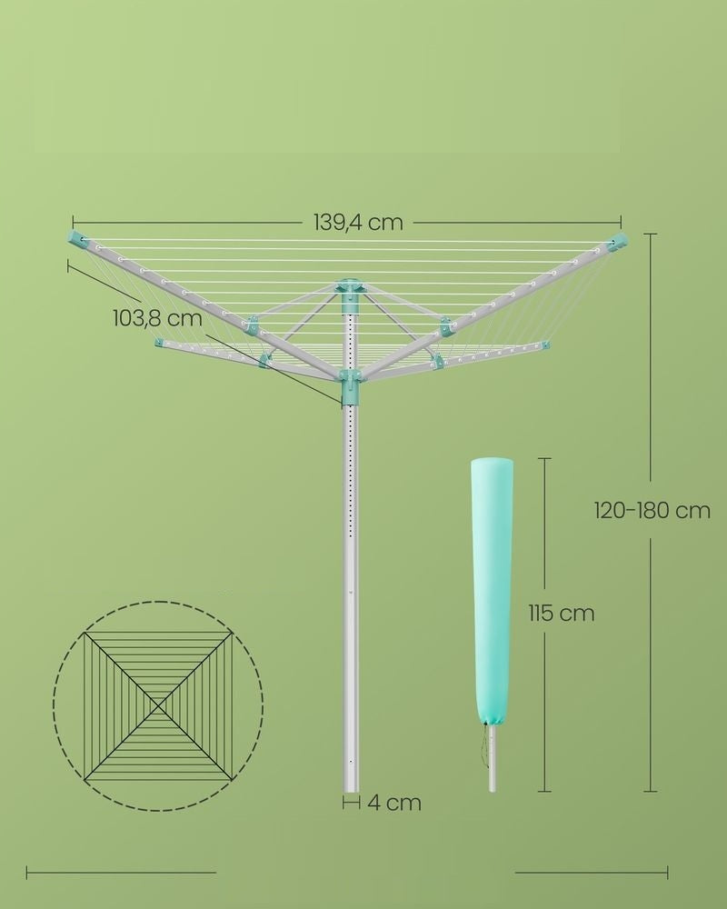 GARDEN LAUNDRY DRYER SONGMICS ADJUSTABLE VERTICAL COVER Manufacturer code LLR303EZ01