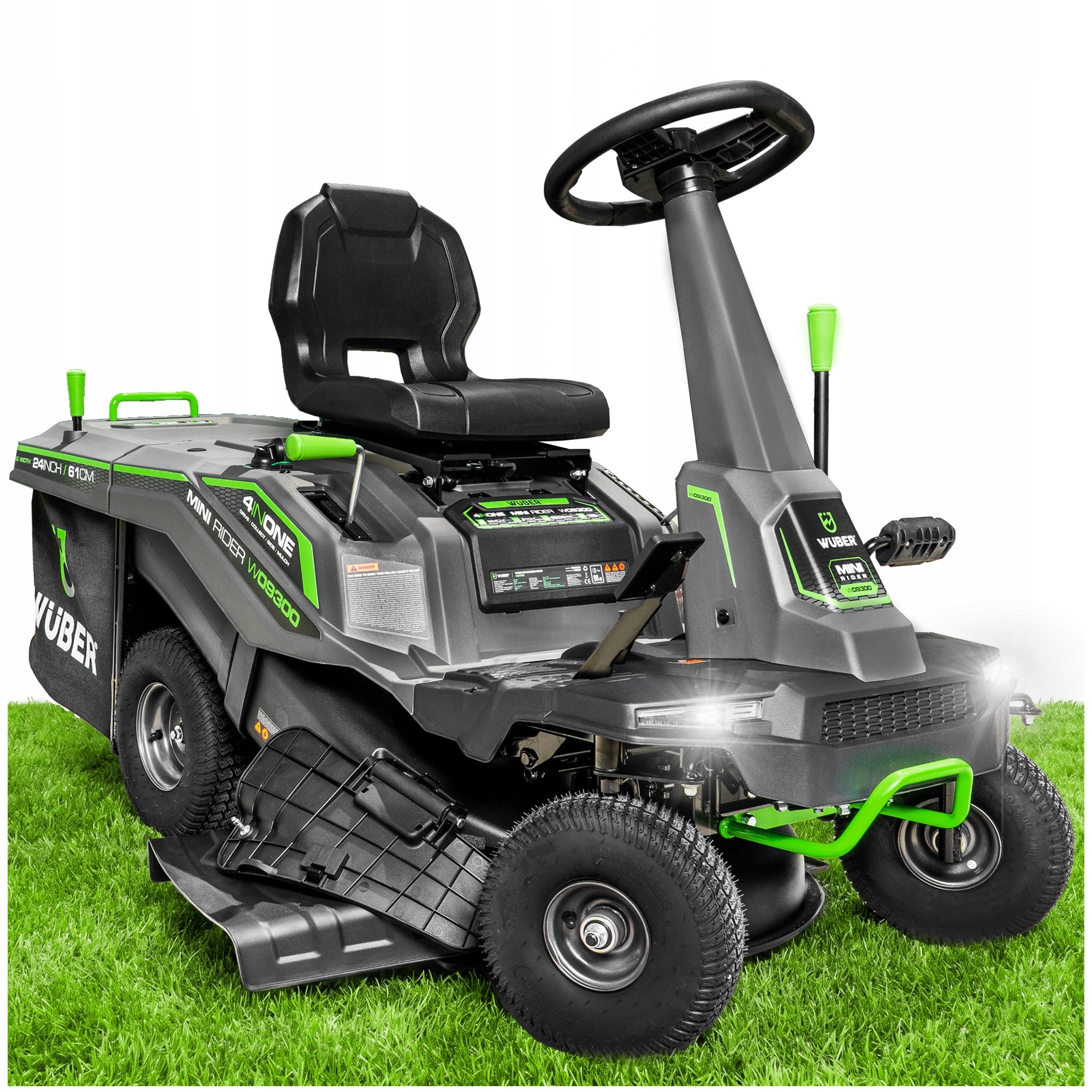 GARDEN LAWN MOWER WITH BASKET 150L / 61cm / 6,12KM STRONG RETURNABLE 4in1