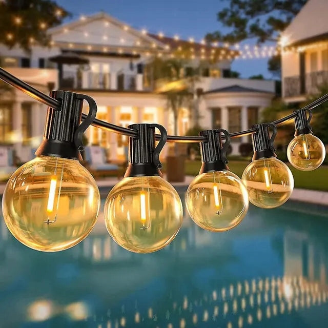 GARDEN LIGHT GARLAND 18m 30 LED Garden Lights 230v Outdoor Current Packaging status original