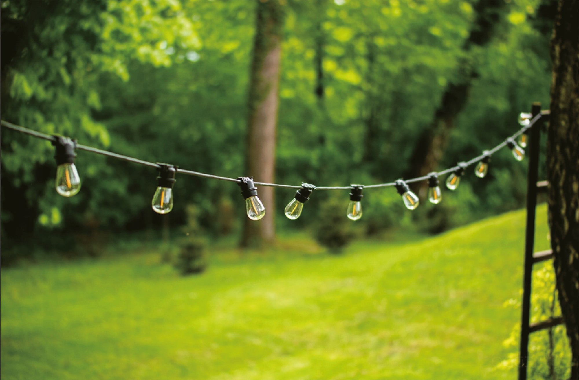 GARDEN LIGHT GARLAND FOR TERRACE LED LAMPS FOR 10 X E27 BULBS 10M IP44 Manufacturer code Girlanda E27 10x gniazdo na 10m LED