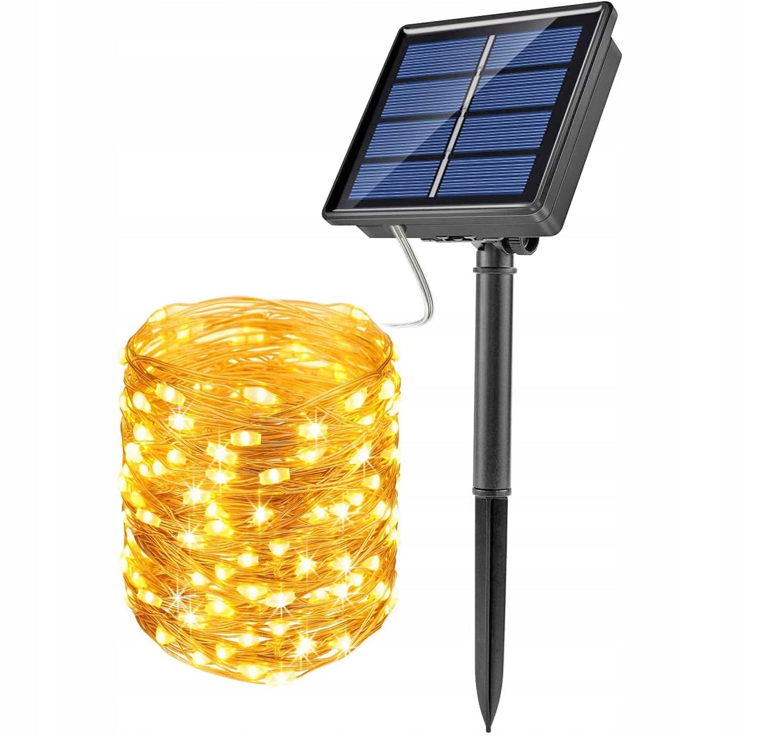 GARDEN LIGHT GARLAND SOLAR LIGHTS CHAIN 200 LED BULBS 22m EAN (GTIN) 5903726634175