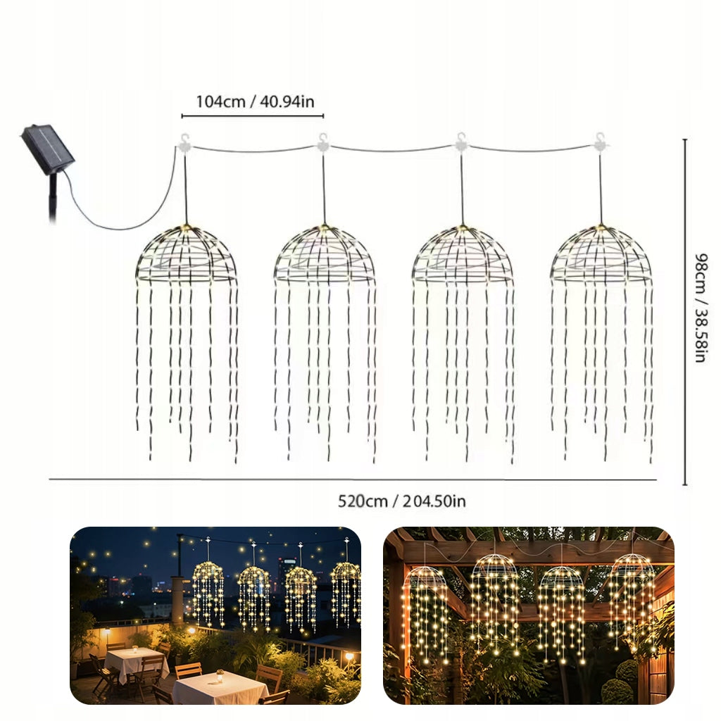 GARDEN LIGHTS SOLAR JELLYFISH, ENERGY-SAVING, FOR HANGING ON Brand no brand