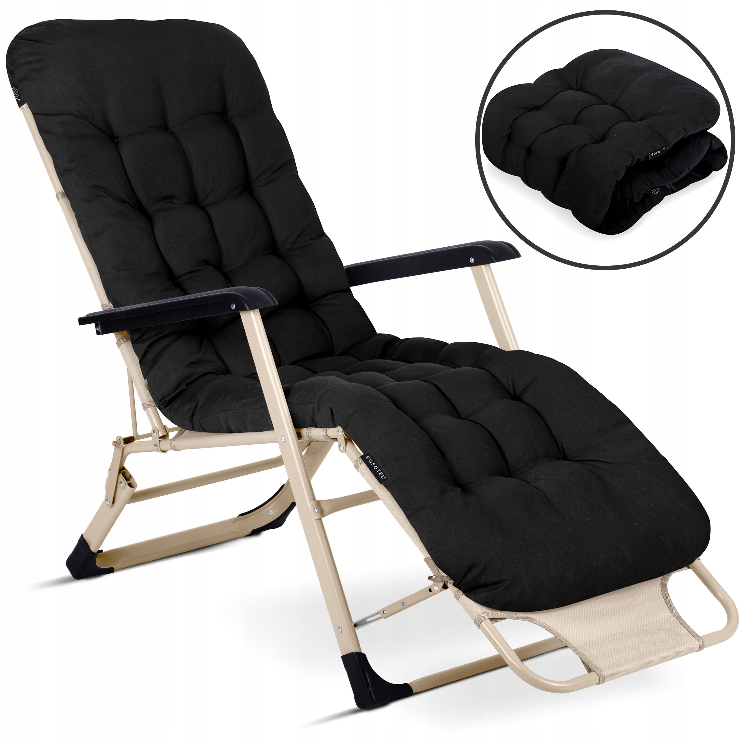 GARDEN LOUNGER BEACH CHAIR FOLDING CHAIR FOR GARDEN TERRACE Packaging status original