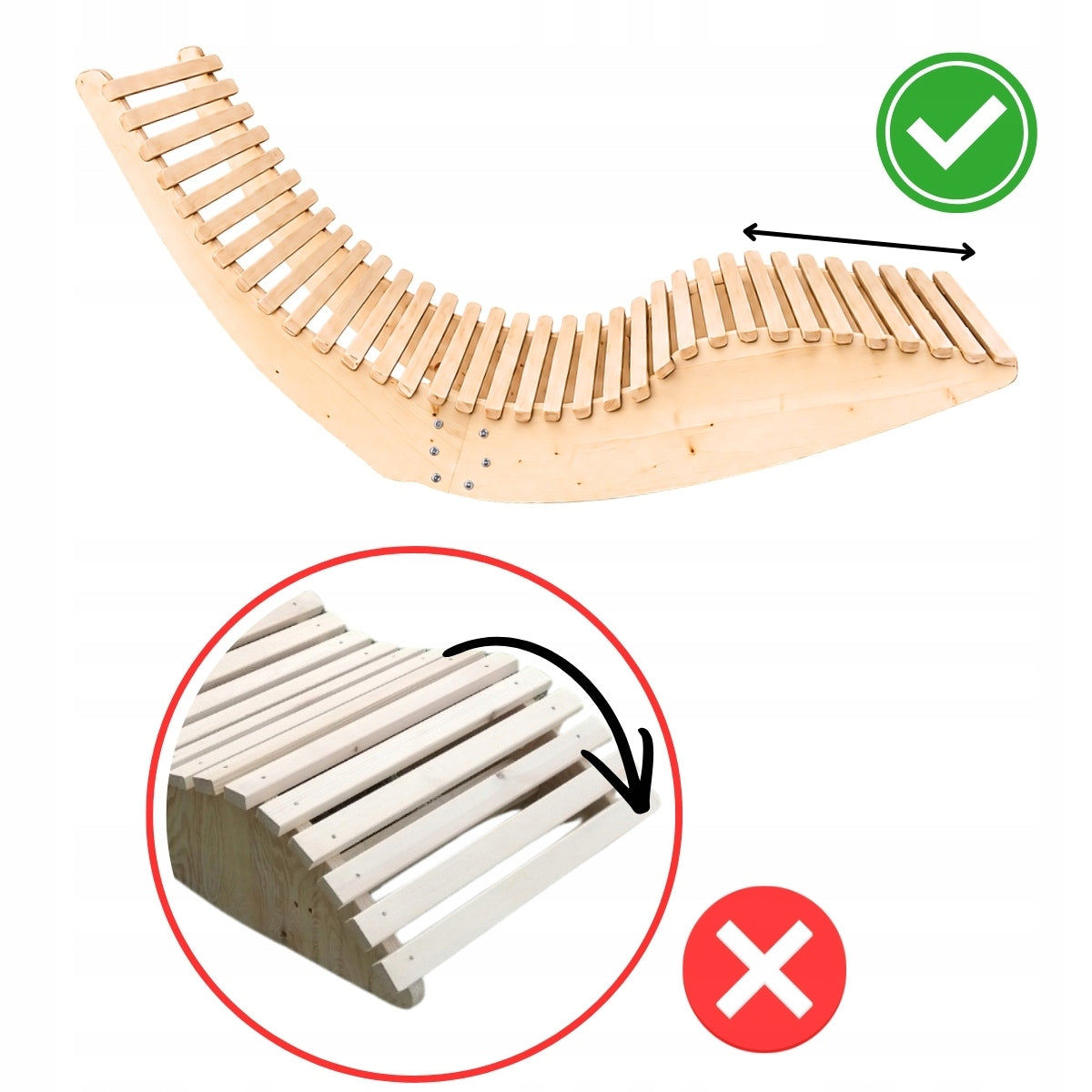 GARDEN LOUNGER ROCKING WOODEN ARMCHAIR FOR SPA ZONE BEECH SLATS PREMIUM Color beige