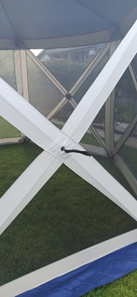 GARDEN PAVILION 2,6x2,6 M EXPRESS TENT BLUE POP UP MOSQUITO NETS Number of side walls 5