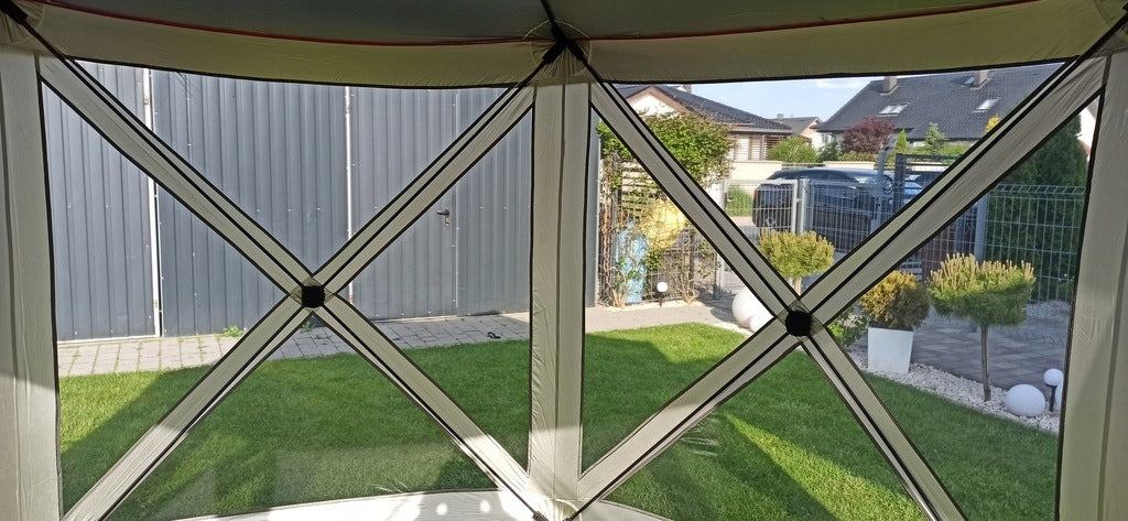 GARDEN PAVILION 2,6x2,6 M EXPRESS TENT BLUE POP UP MOSQUITO NETS Type tent