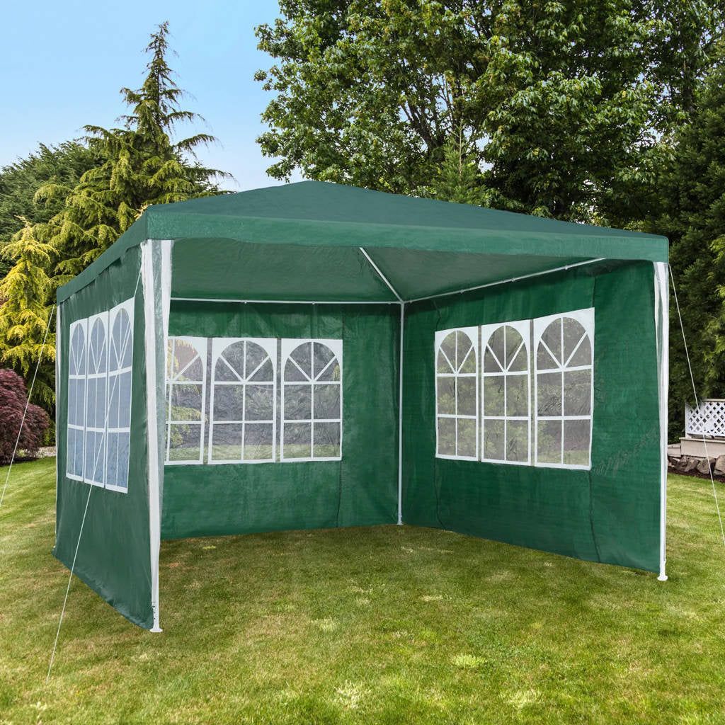 GARDEN PAVILION 300 x 300 cm TRADE TENT + 3 SIDE WALLS WINDOWS Manufacturer Holla Garden