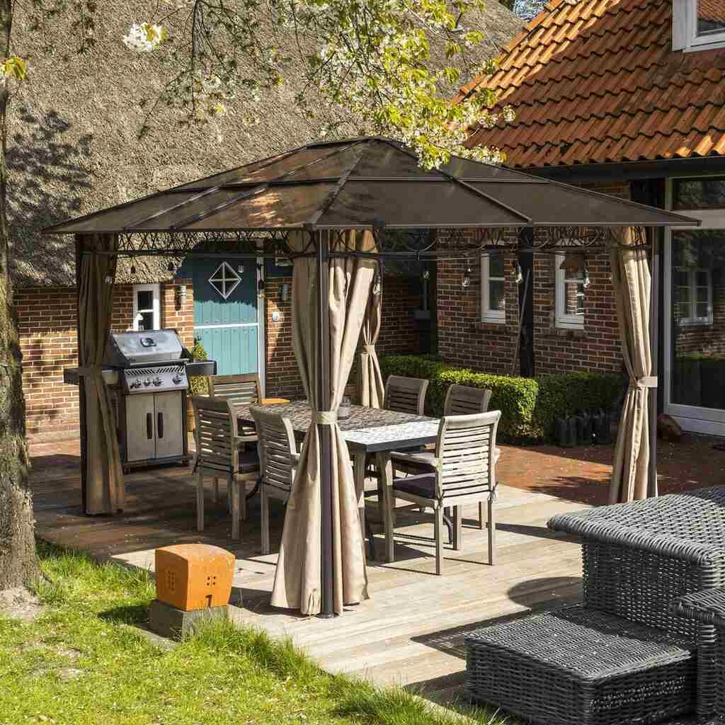 GARDEN PAVILION 3x3,6m GARDEN GAZEBO ALUMINUM POLYCARBONATE 6mm EAN (GTIN) 4034127623947