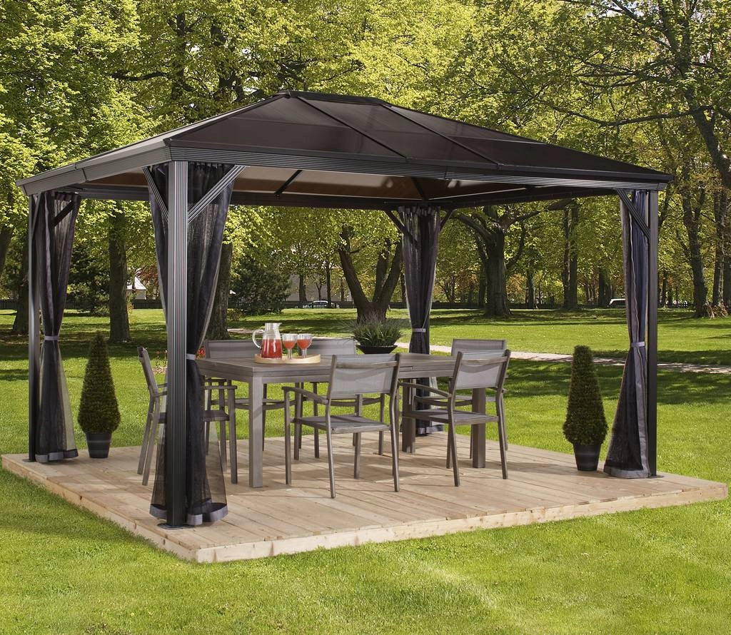 GARDEN PAVILION 3x4m GARDEN Gazebo POLYCARBONATE SOJAG ALUMINUM ANTHRACITE Manufacturer code SJ04310