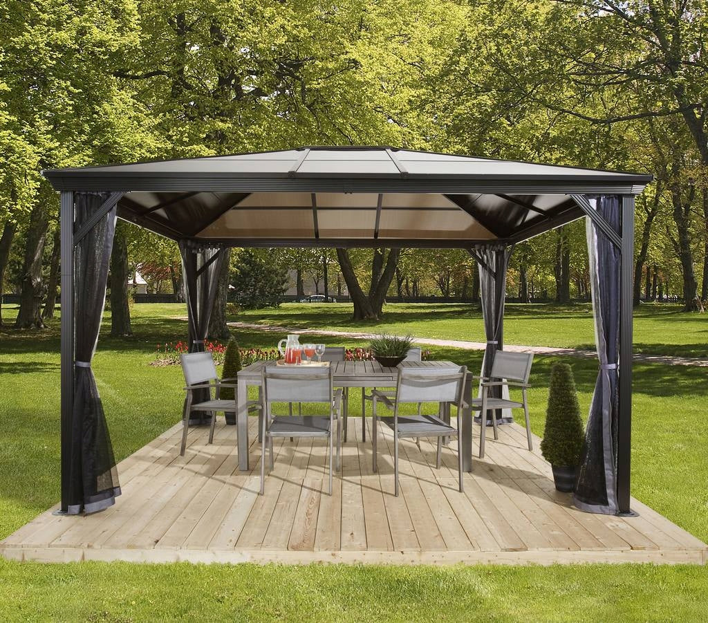 GARDEN PAVILION 3x4m GARDEN Gazebo POLYCARBONATE SOJAG ALUMINUM ANTHRACITE Manufacturer no brand