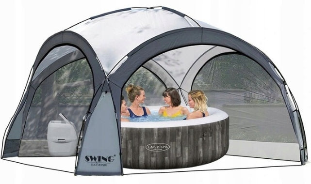 GARDEN PAVILION PARTY DOME 4,5x4,5m ANTHRACITE EVENT FOR JACUZZI