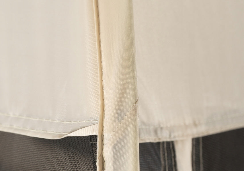 GARDEN PAVILION ROUND GAZEBO BEIGE WITH MOSQUITO NET CAMA 350 Manufacturer MEBEL ELITE