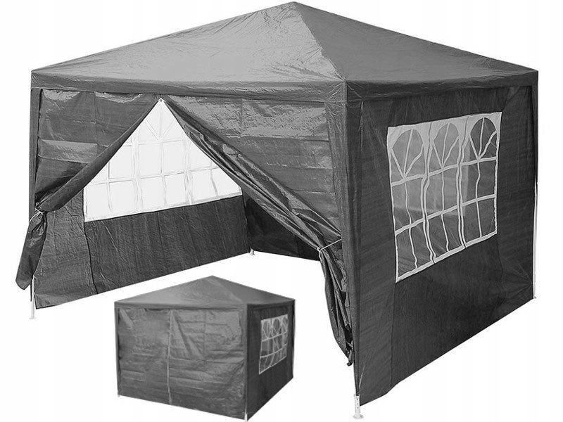 GARDEN PAVILION TENT 4 WALLS GAZEBO FOR GARDEN PARTY COMMERCIAL Packaging status original