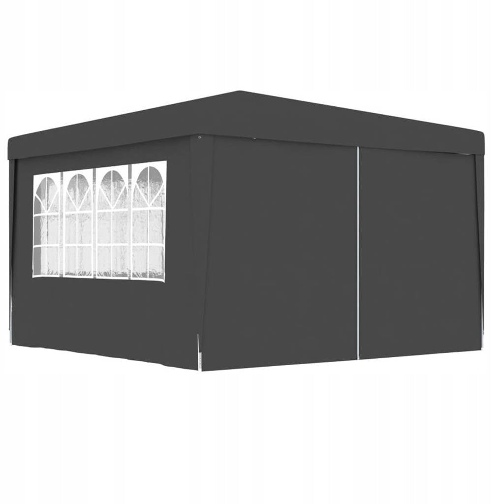 GARDEN PAVILION TENT COMMERCIAL GAZEBO 300 x 300 cm 4 WALLS WINDOW CASTLE Width 3 m