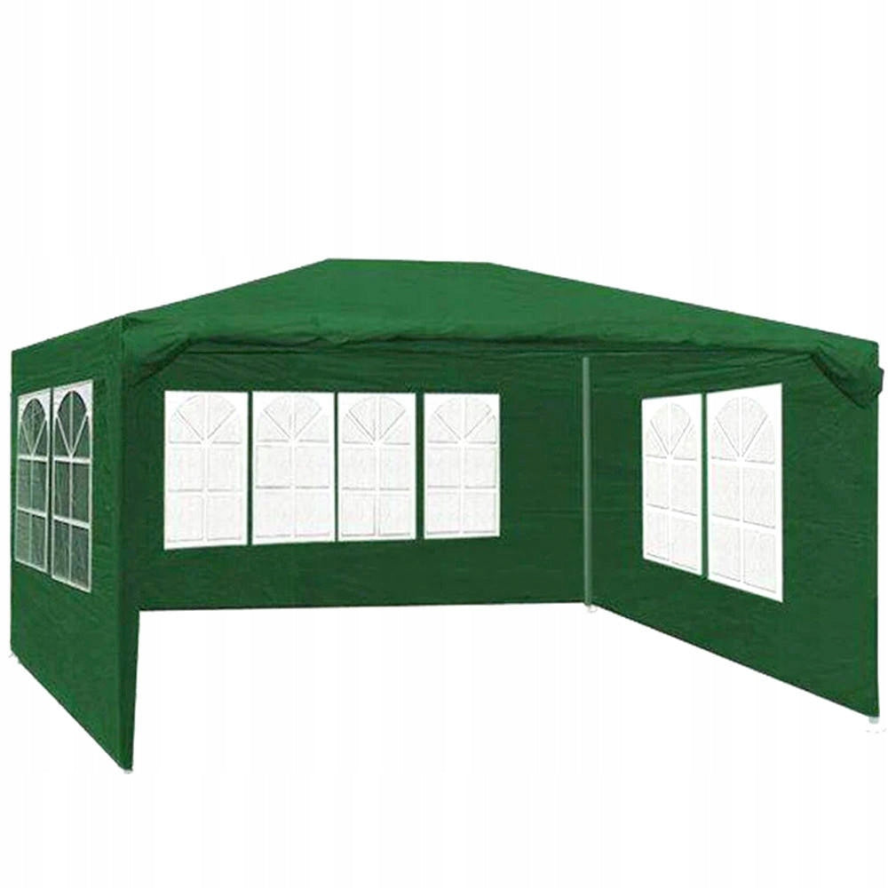 GARDEN PAVILION TENT COMMERCIAL GAZEBO 3x4 m + 4 WINDOW WALLS Type tent