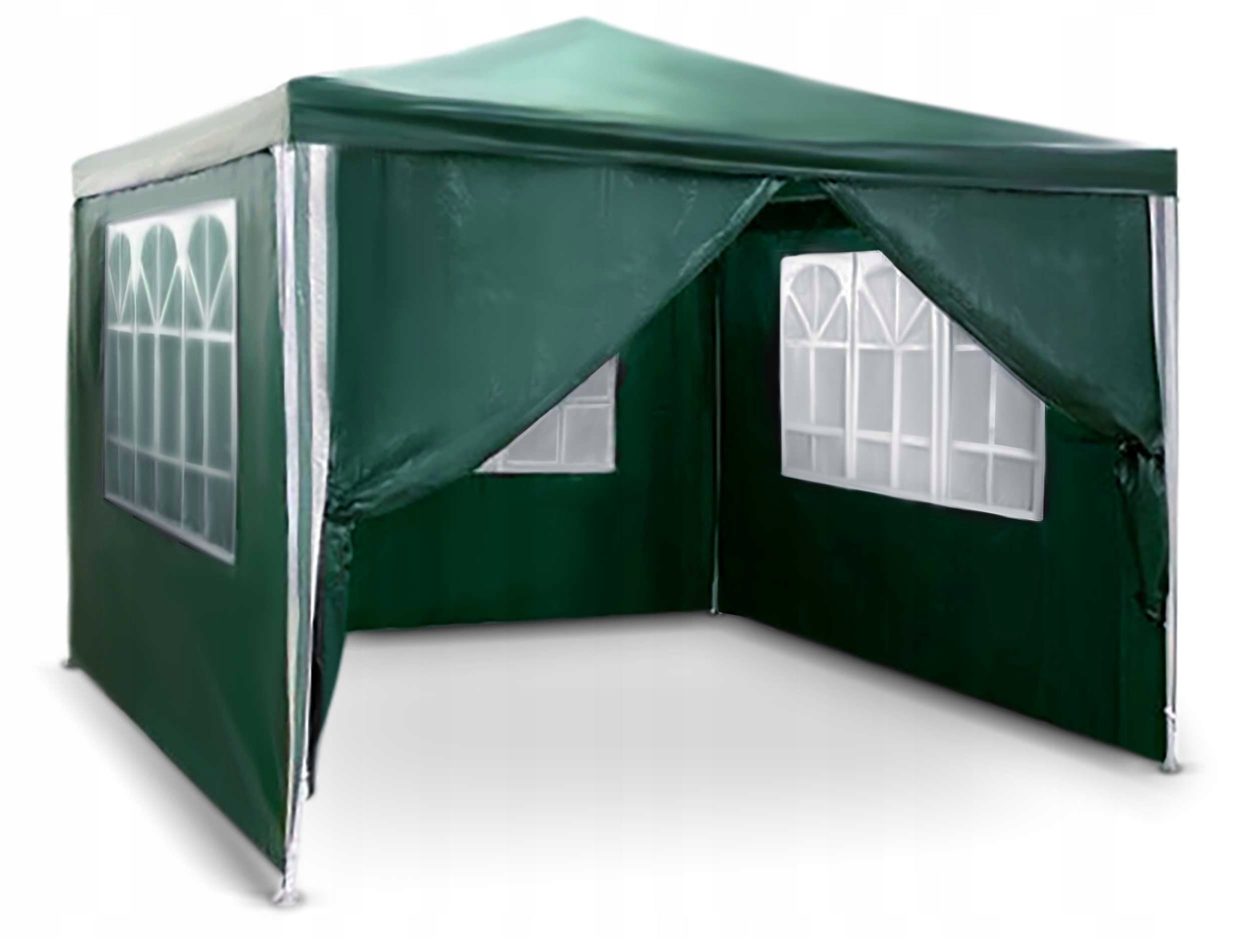 GARDEN PAVILION TRADE TENT PARTY 3x3m + 4 WALLS PLONOS