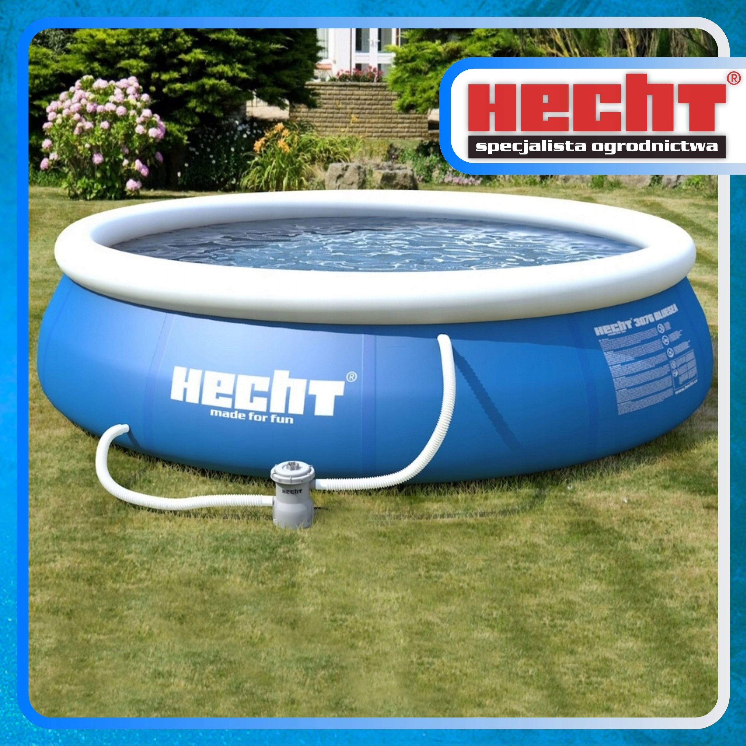 GARDEN POOL 3 LAYERS OF GROUND MATERIAL - HECHT 3276 - 300X76CM Brand Hecht