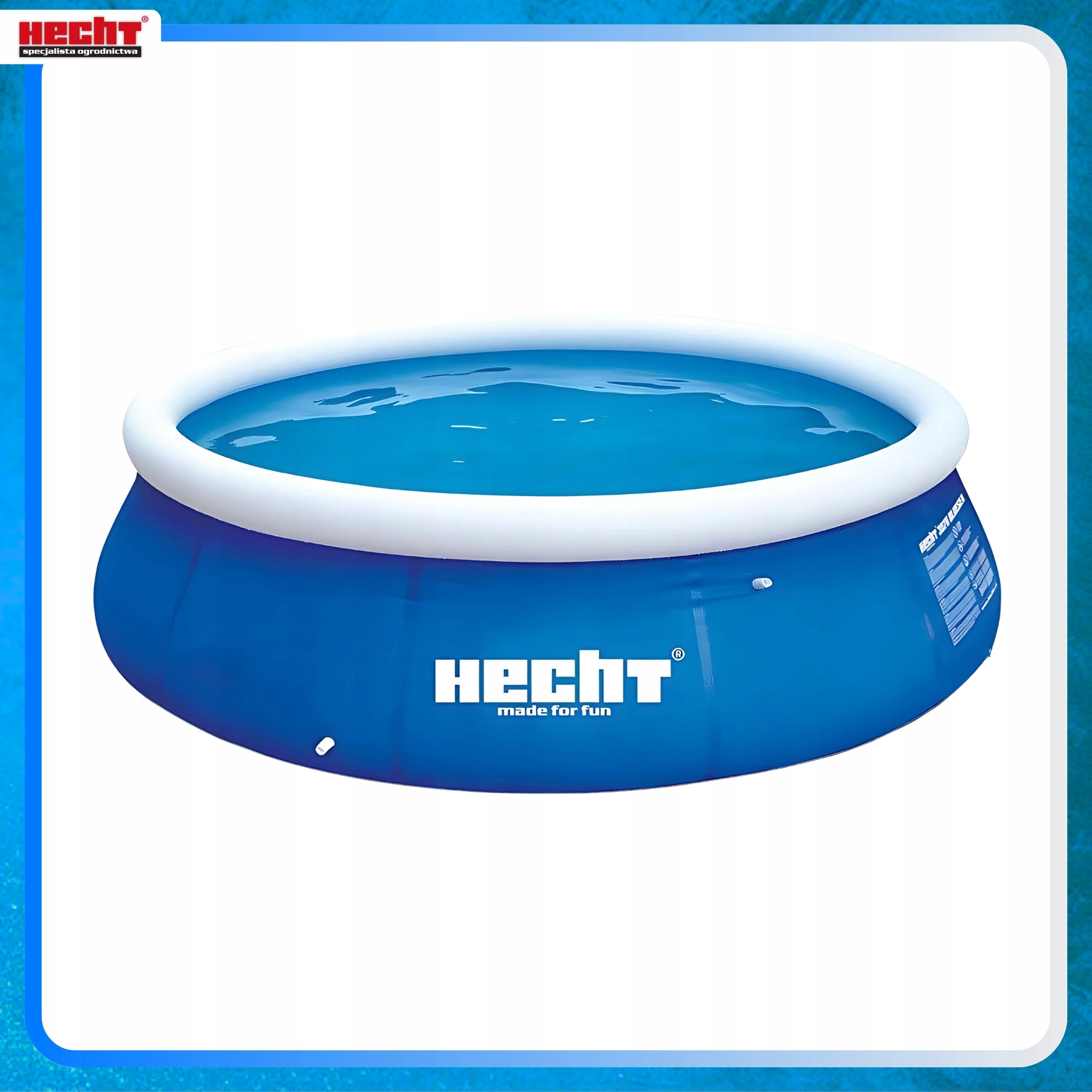 GARDEN POOL 3 LAYERS OF GROUND MATERIAL - HECHT 3276 - 300X76CM Volume 3618 l