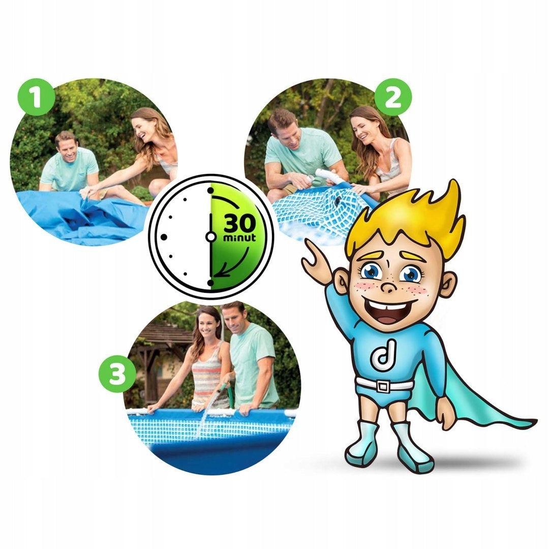 GARDEN POOL 300 X 200 X 75 CM INTEX 28272 Height 75 cm