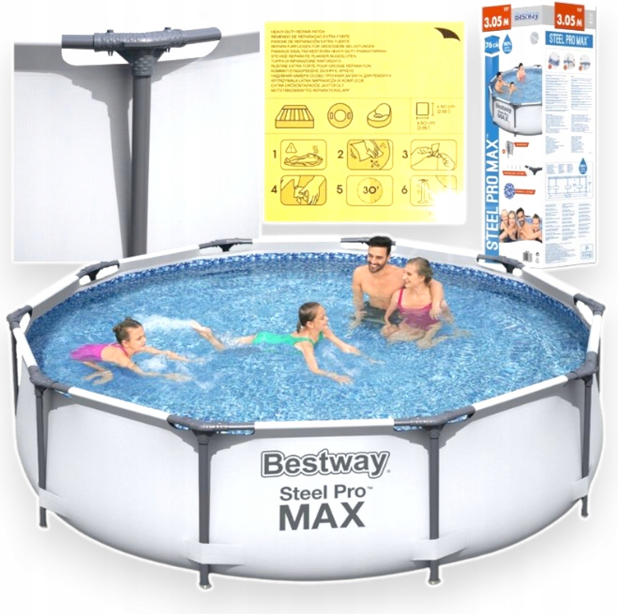 GARDEN POOL BESTWAY 305X76CM ROUND LARGE Manufacturer code 56406