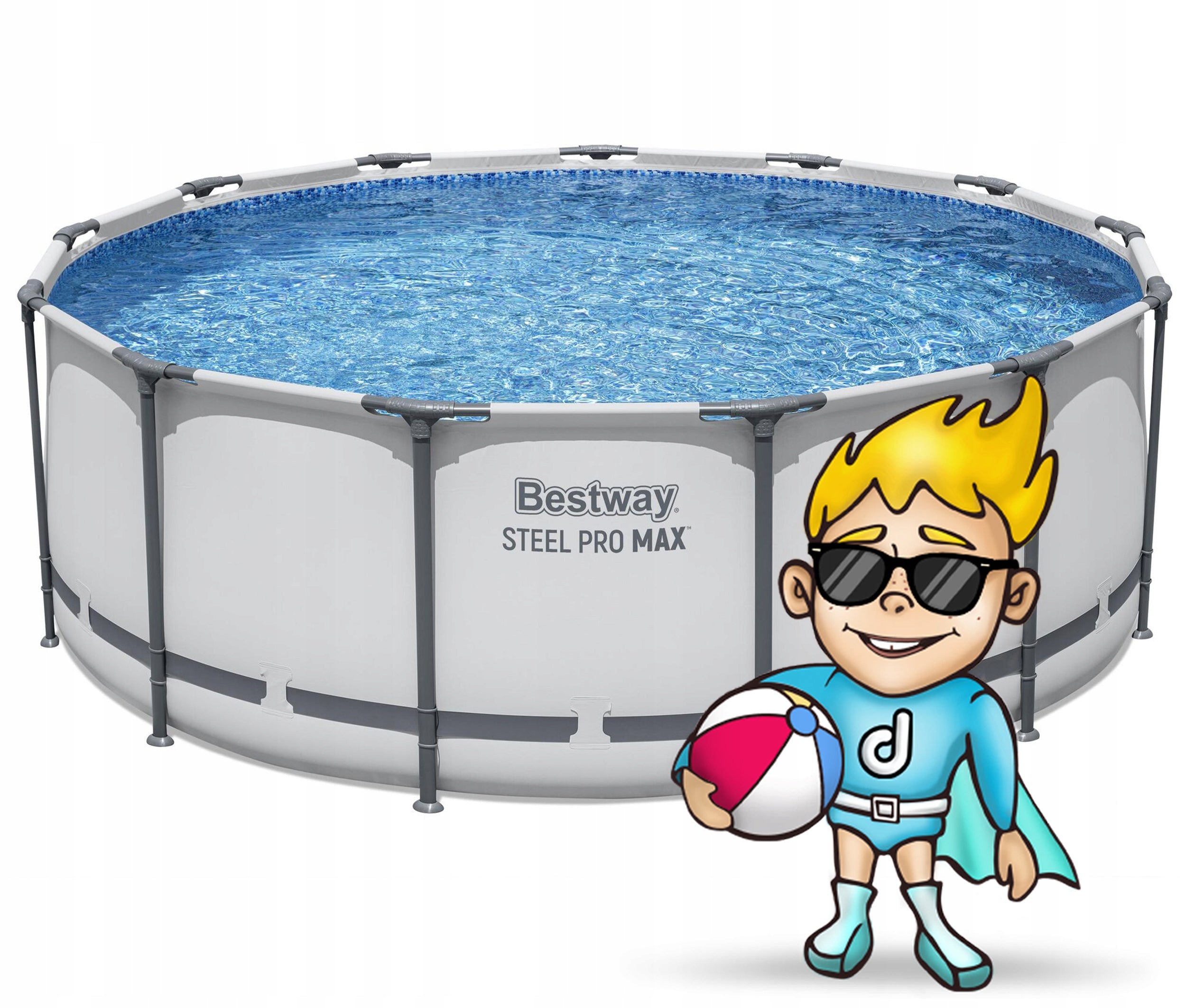 GARDEN POOL FRAME 396x122cm BESTWAY 18in1 Series Steel Pro Max