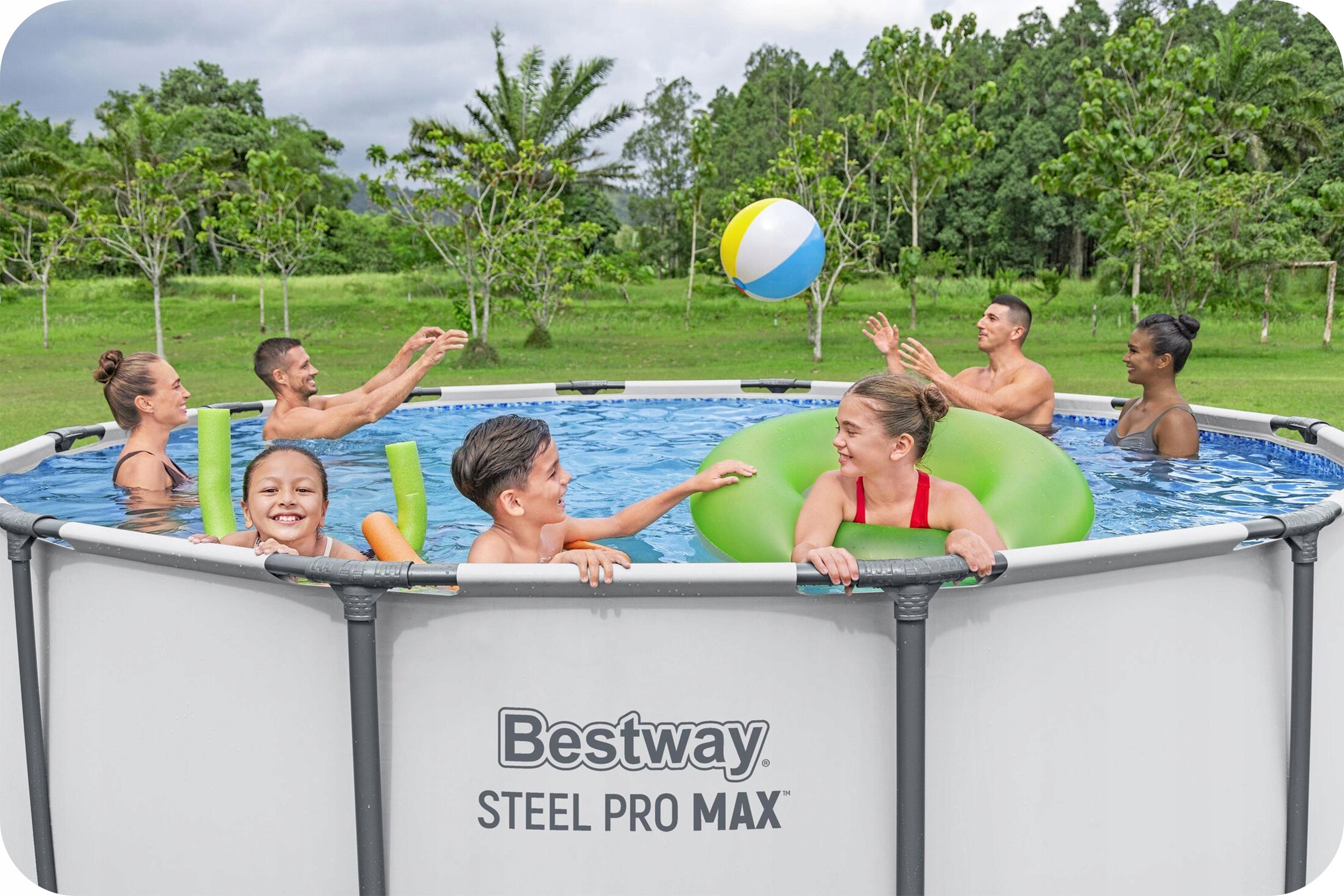 GARDEN POOL FRAME 396x122cm BESTWAY SET Brand Bestway