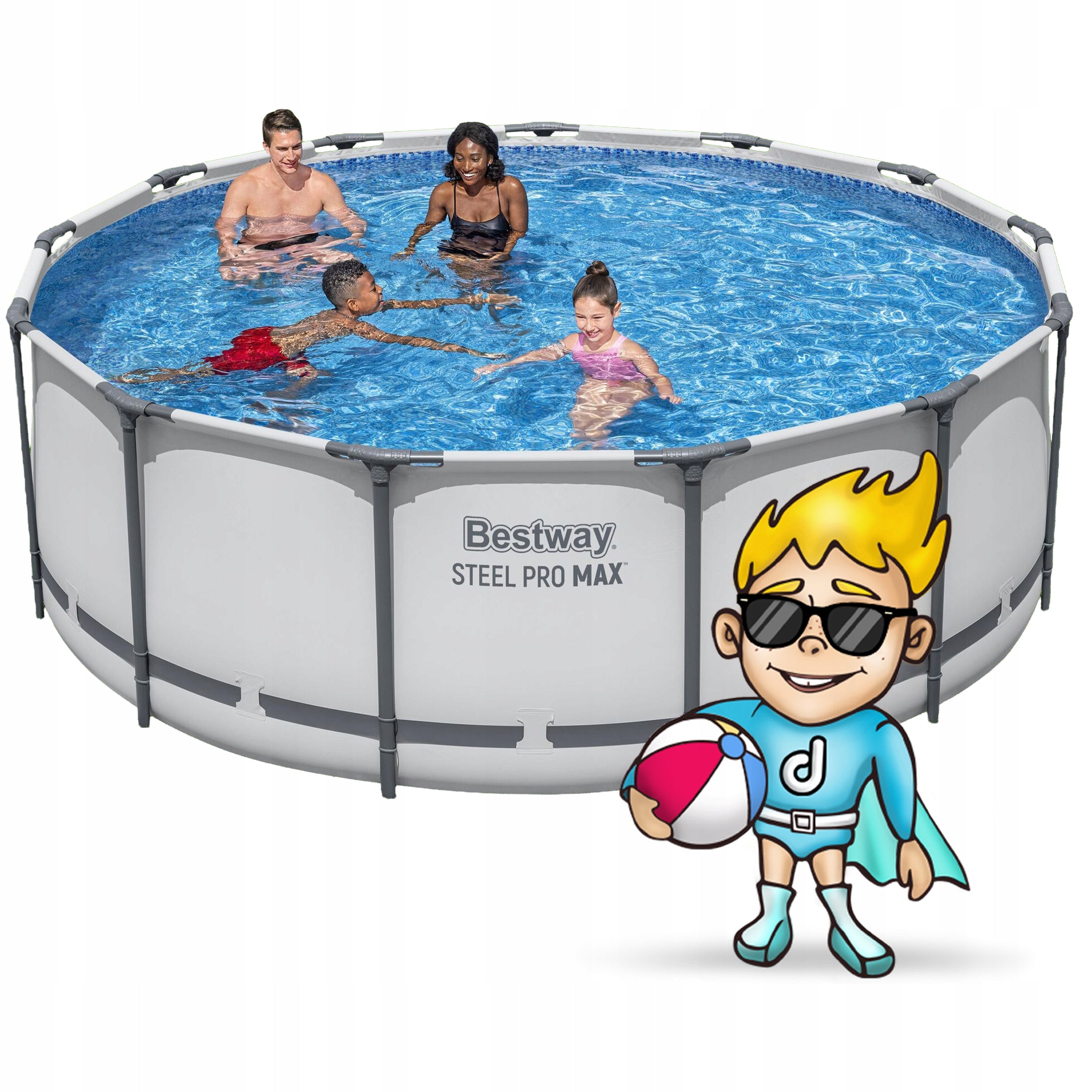 GARDEN POOL FRAME 396x122cm BESTWAY SET Packaging status original