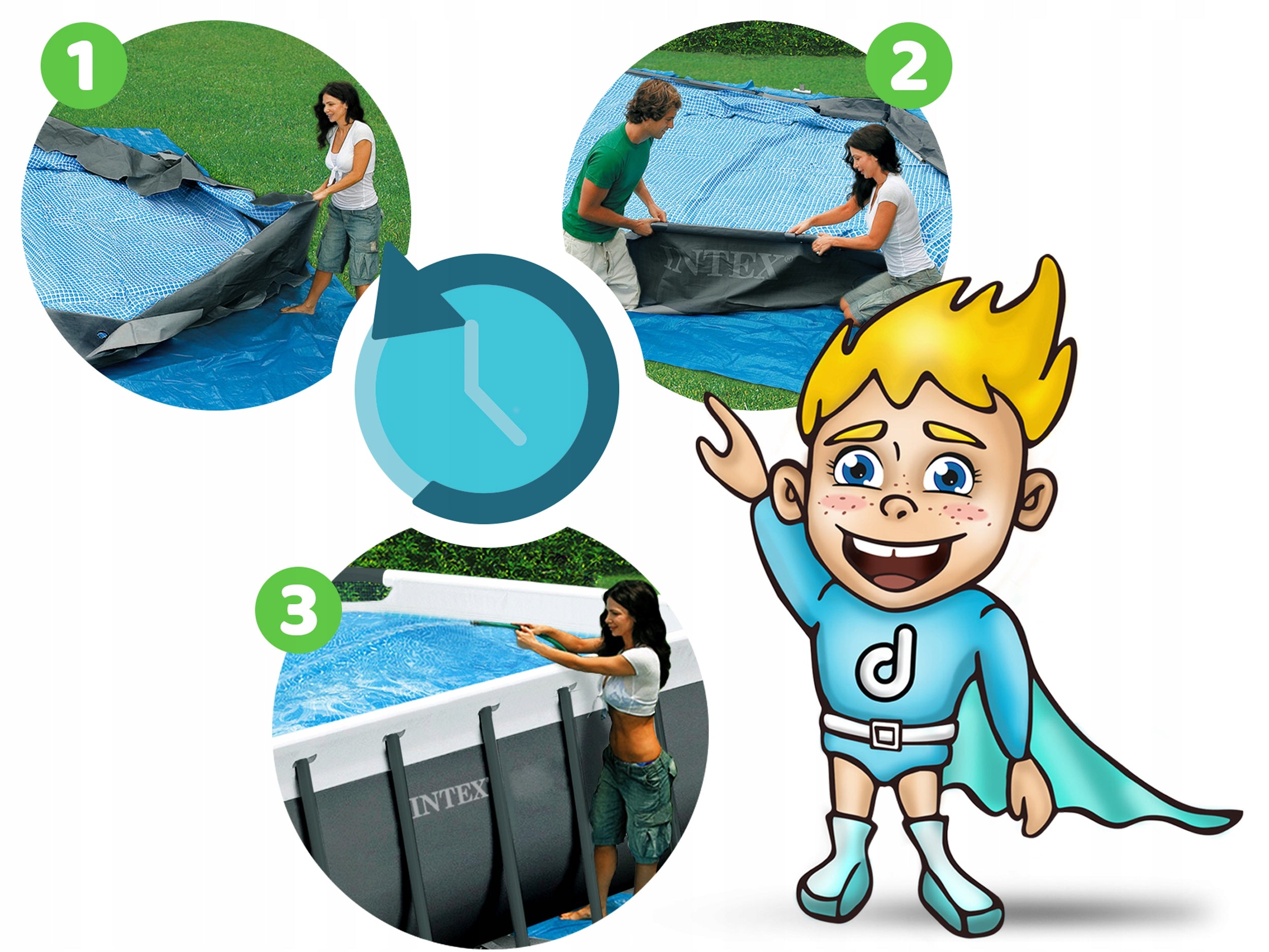 GARDEN POOL FRAME 427x107 cm BESTWAY 11in1 Brand Bestway