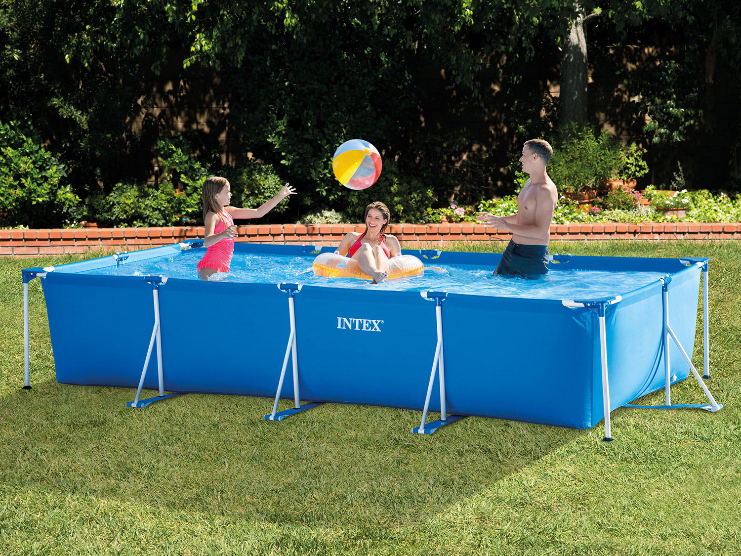 GARDEN POOL FRAME INTEX 28273 450x220x84 LARGE MODEL 2026 Color blue