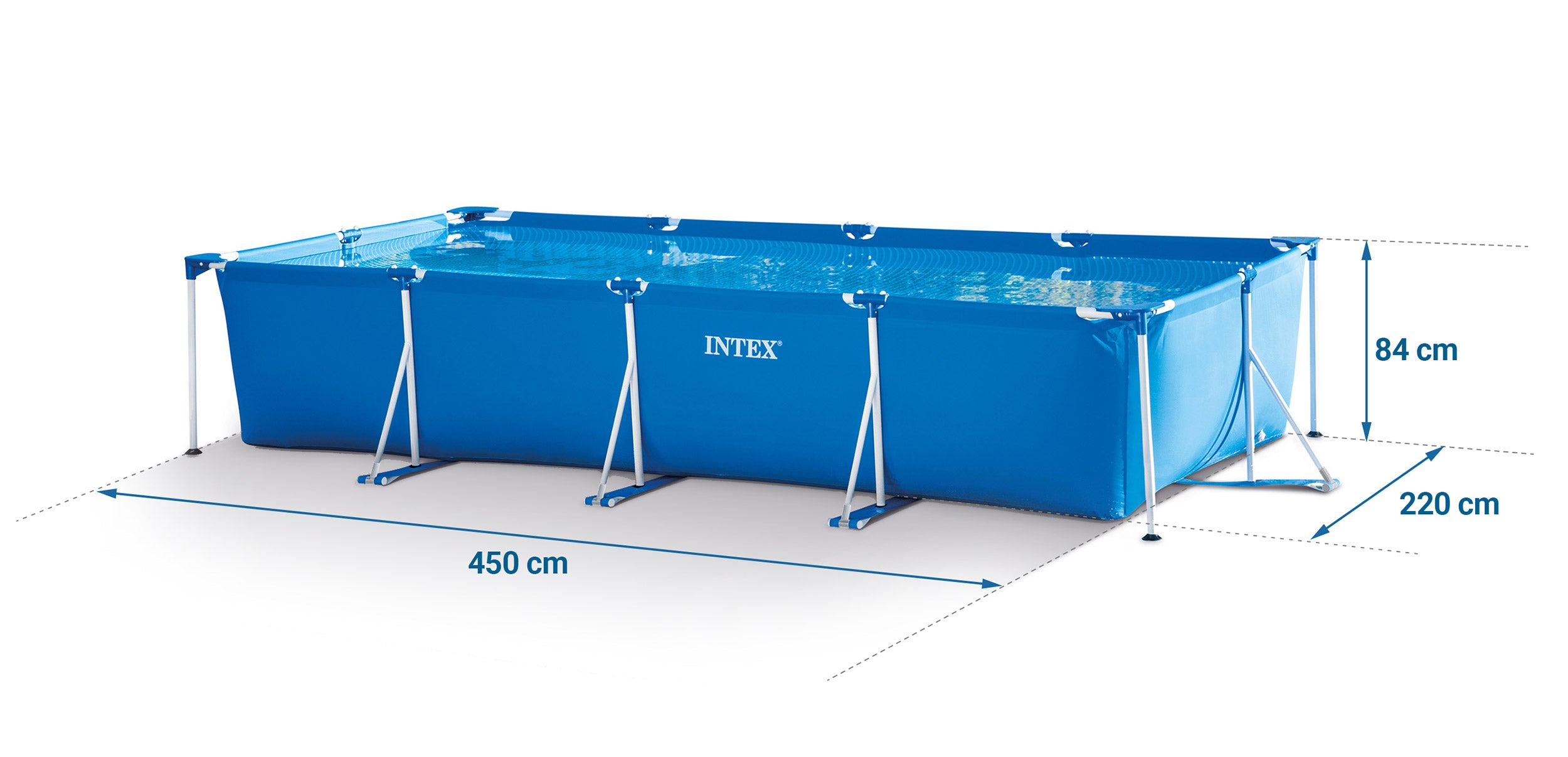 GARDEN POOL FRAME INTEX 28273 450x220x84 LARGE MODEL 2026 Series Pools