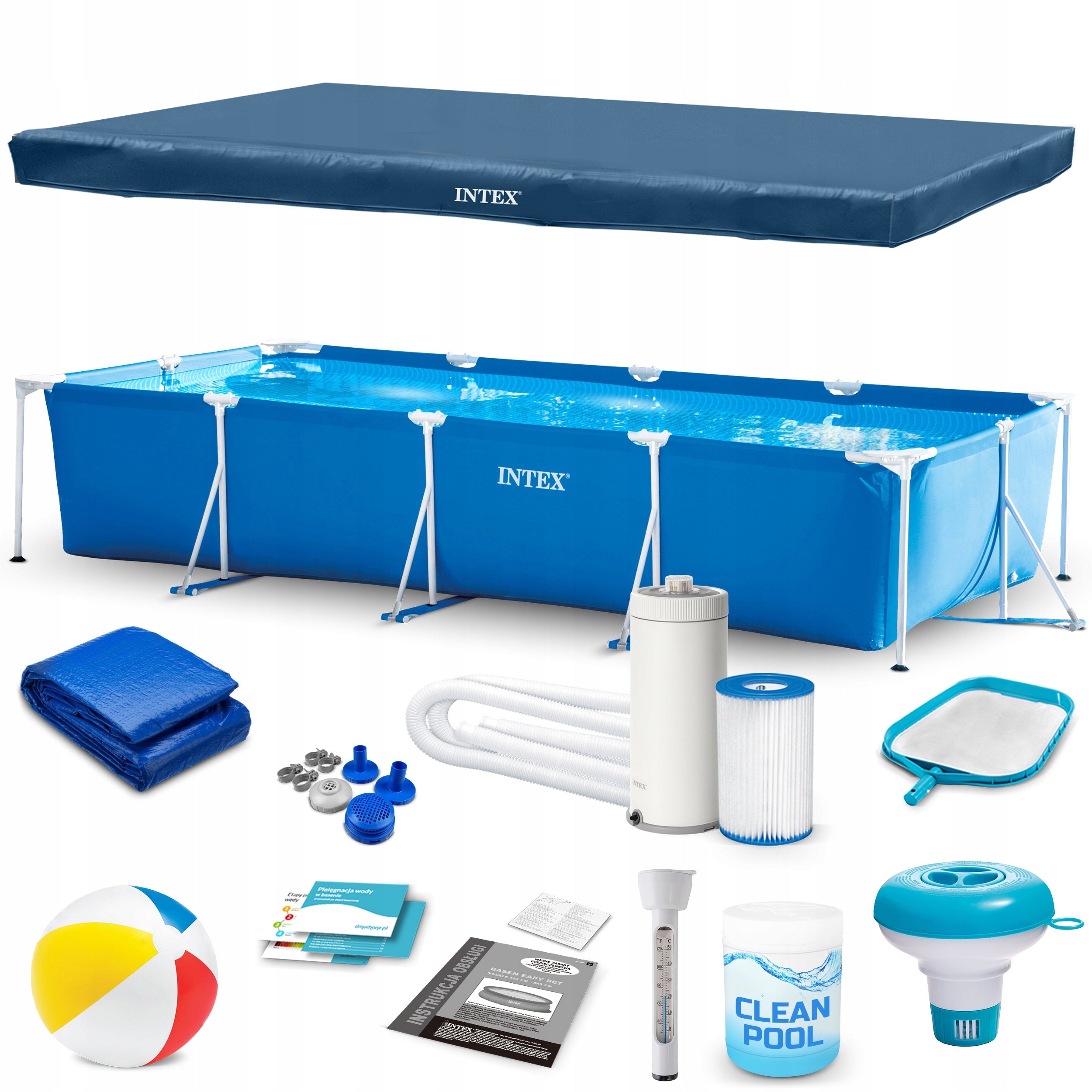 GARDEN POOL FRAME INTEX 450x220 set 16in1