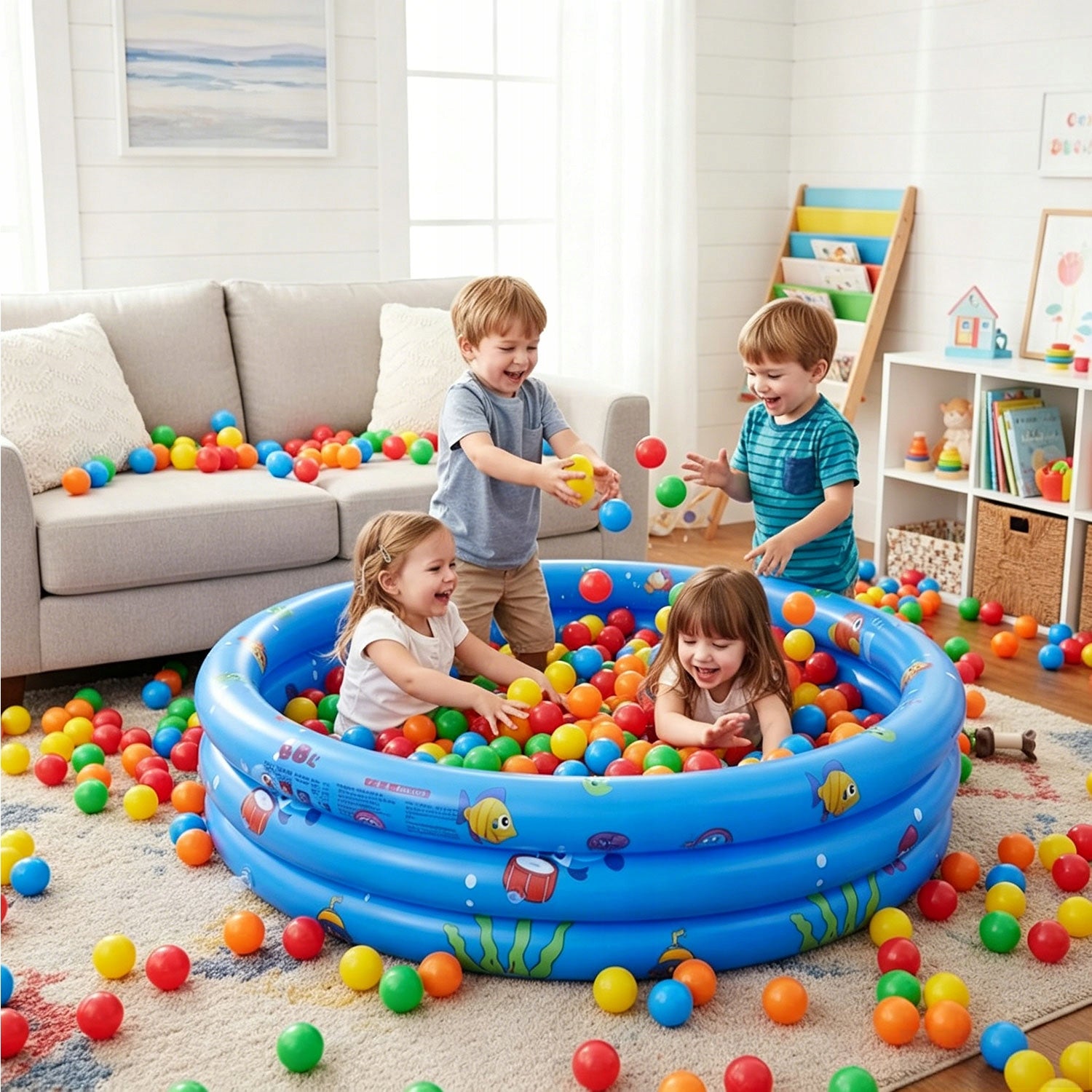 GARDEN POOL INFLATABLE EXPANSION ROUND 116 X 26 CM FOR SMALL CHILDREN Product height 26 cm