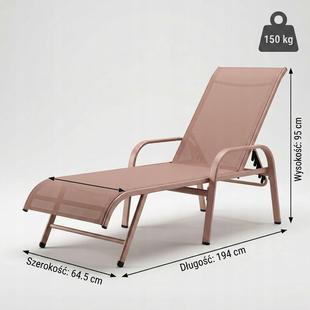 GARDEN POOL LOUNGER FLAT FOLDING STRONG PINK YS-33 Manufacturer code YS-33