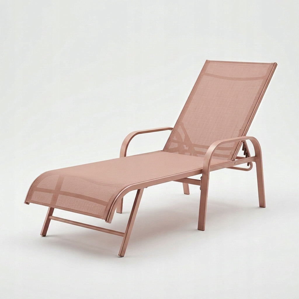 GARDEN POOL LOUNGER FLAT FOLDING STRONG PINK YS-33 Packaging status original