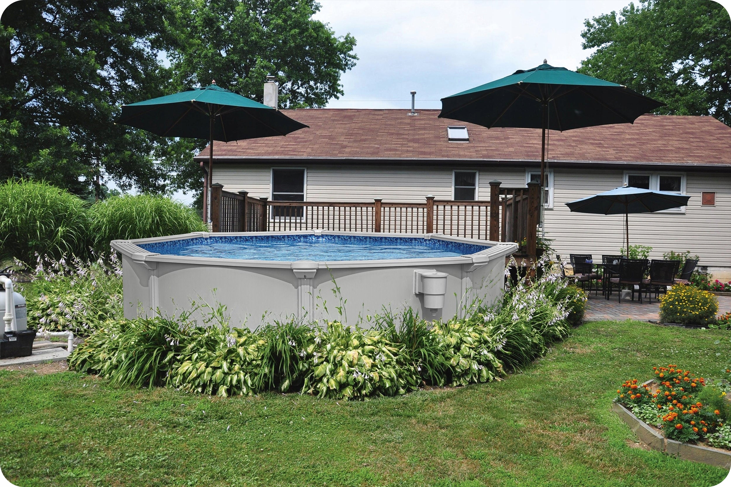 GARDEN POOL PANEL YEAR-ROUND HYDRAUM 305x122 cm BESTWAY SET 13in1 Brand Bestway