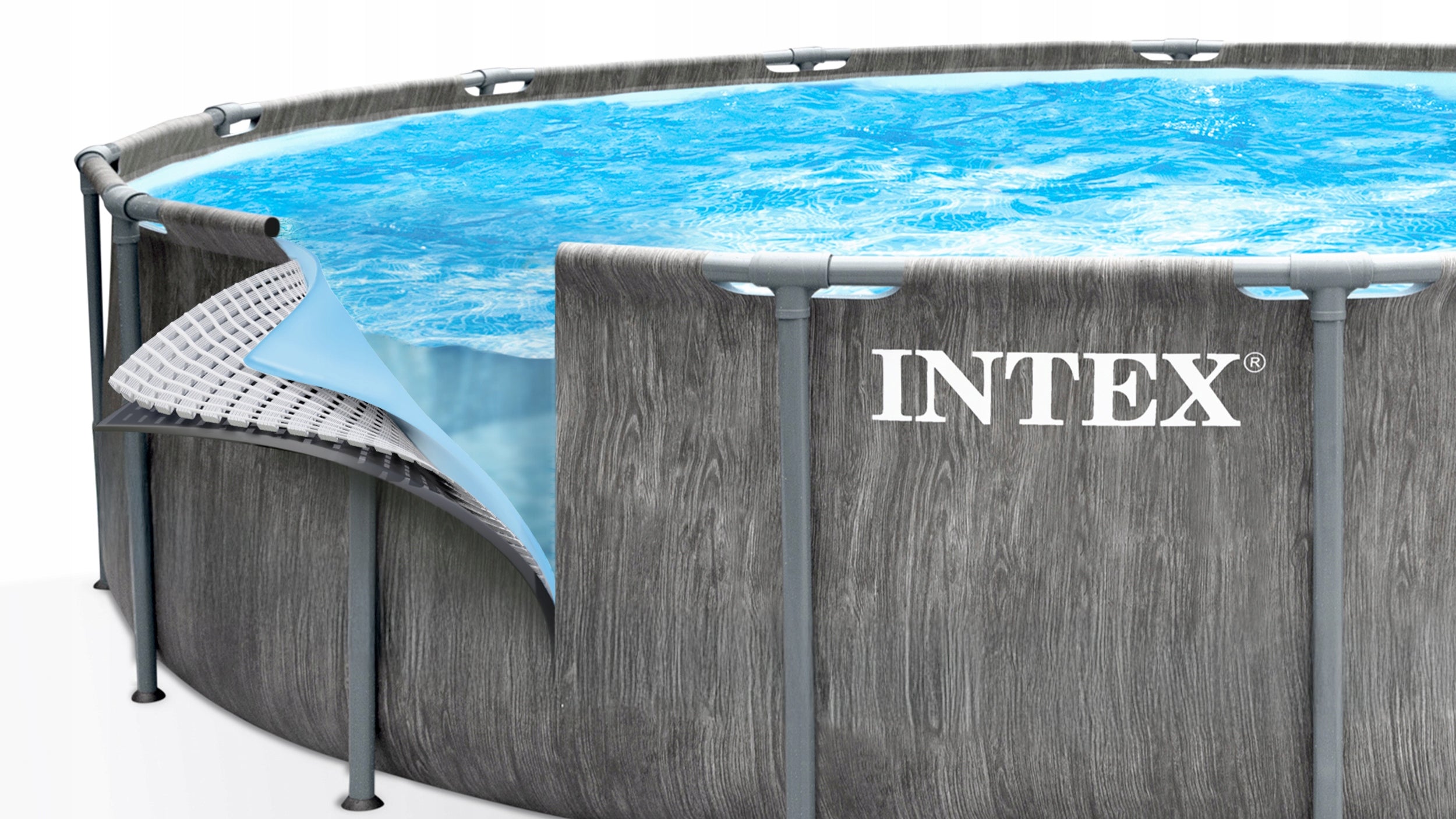 GARDEN POOL RACK INTEX 457x122 SET 12IN1 PUMP COVER MODEL 2026 Brand Intex