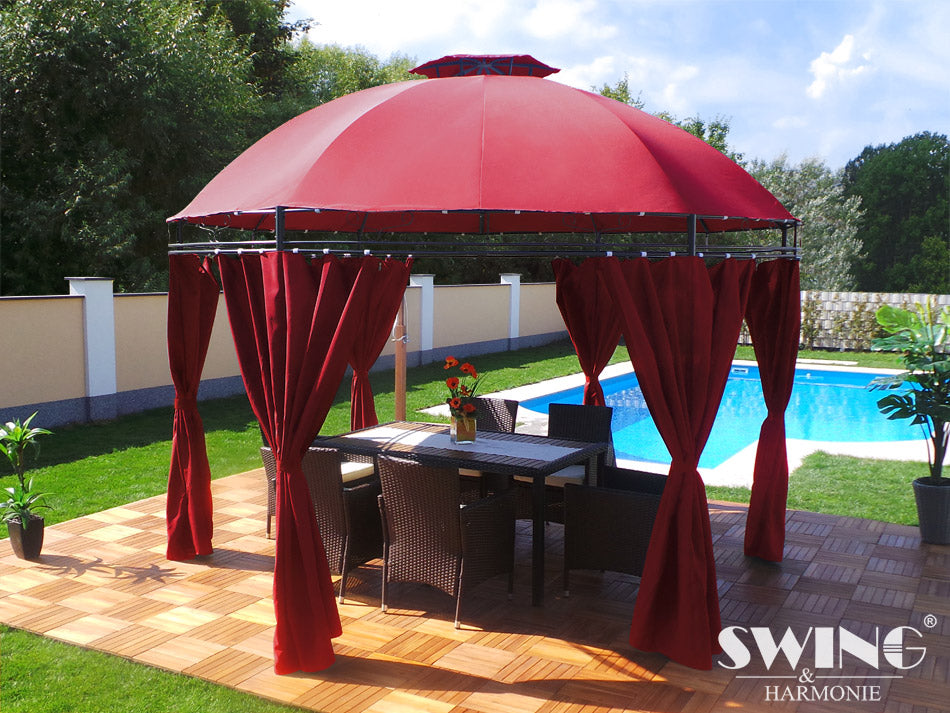 GARDEN Pavilion LAVO Swing & Harmonie BURGUNDY 350CM Manufacturer code 5010031