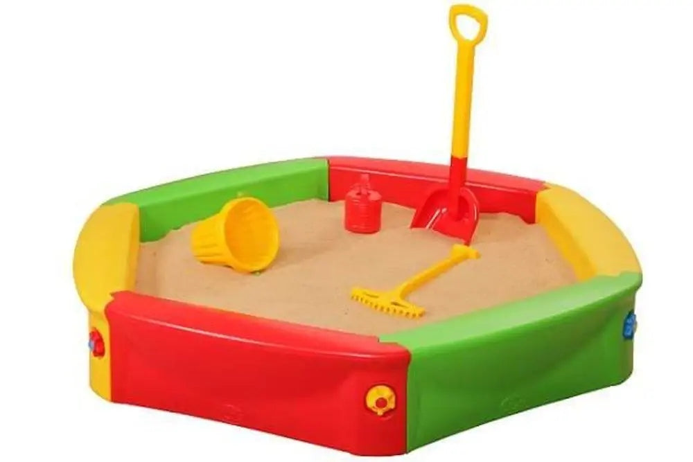 GARDEN SANDBOX PLASTIC LARGE LOCKABLE FOR CHILDREN TO PLAY