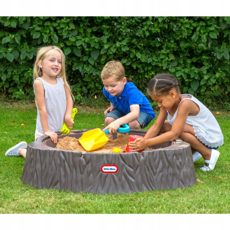 GARDEN SANDBOX PLASTIC LITTLE TIKES SWIMMING POOL FOR CHILDREN TRUNK TREE. Kind plastic